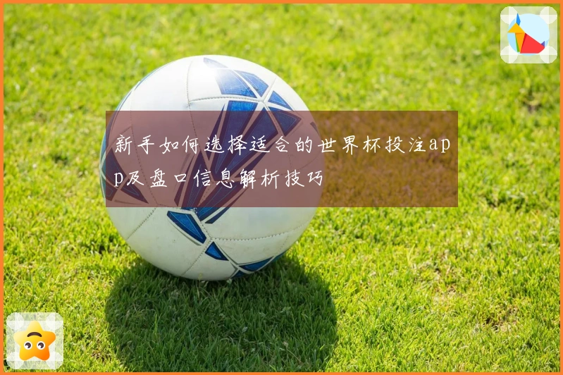 新手如何选择适合的世界杯投注app及盘口信息解析技巧